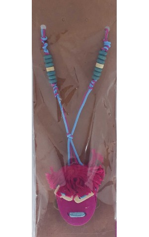 31) COLAR COM ROSTO DE MADEIRA DZ/12