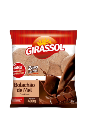 00) GIRASSOL BOLACHAO DE MEL CHOCOLATE 400G CX/12